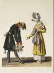 Debucourt Philibert-Louis Parting or a Russian Officer with a Parisian Women  - Hermitage